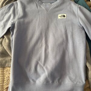 Women’s small baby blue north face sweatshirt